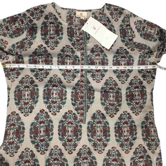 Anokhi Ayura Kurta Tunic Indian Multi-Color Printed Long Sleeve NEW Men's M - Picture 5 of 11